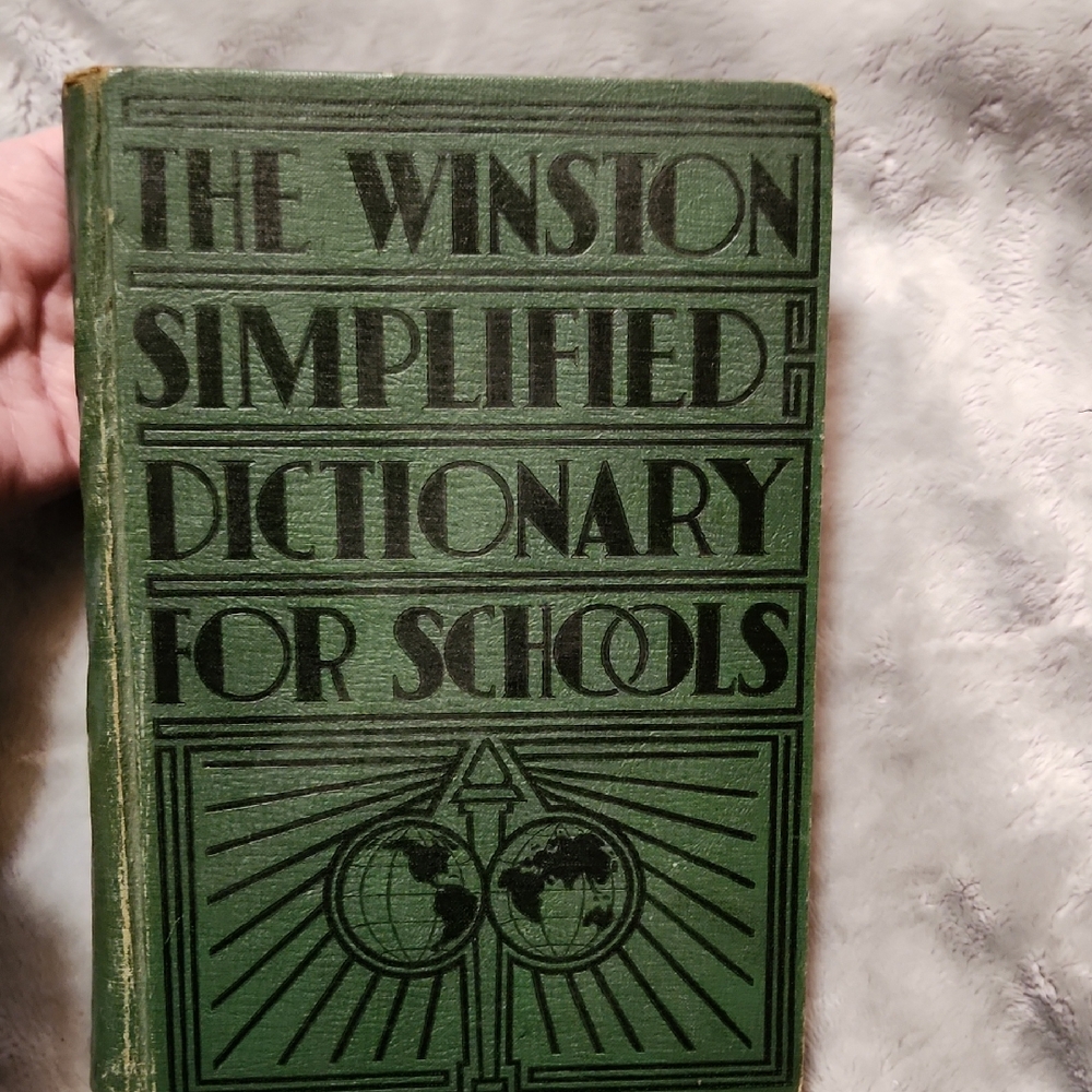 Vintage  ..The Winston Simplified Dictionary for Schools - Green Hardcover